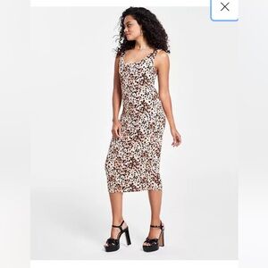 Leopard Print Midi Dress